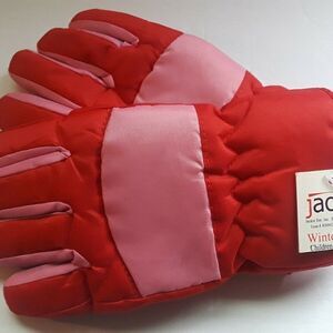 Jackie Winter Gear Children's Ski Gloves Red/pink